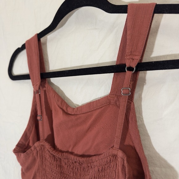 Abercrombie Kids 15/16 Girls Youth Orange Romper Pockets & Adjustable Straps - Picture 3 of 5
